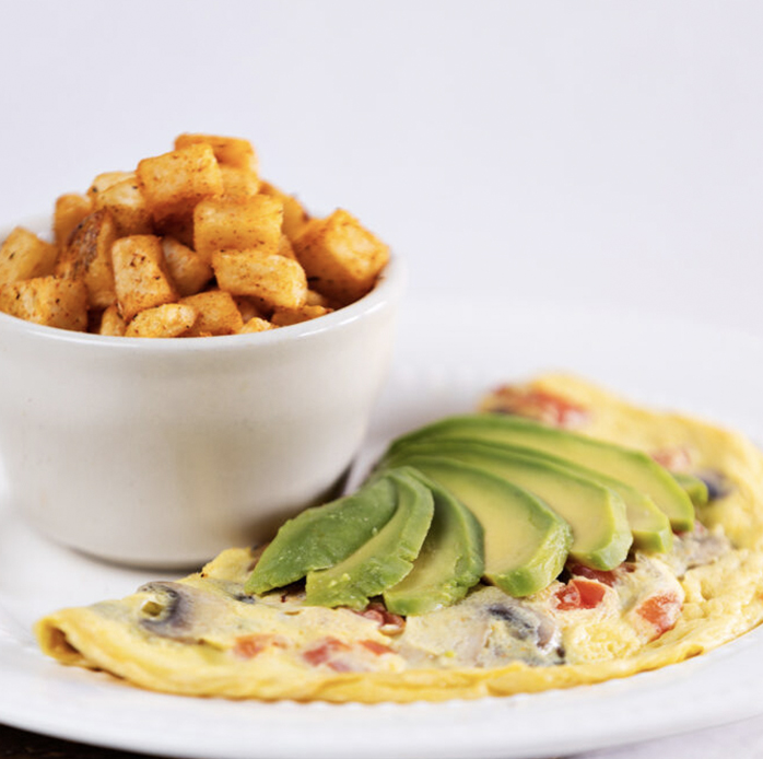 Creole Bagelry California omelette